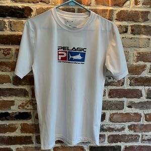 Pelagic Waterman Tee, white, Men’s Small